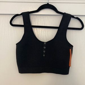 Target Colsie Brand Stretchy Black Crop Top M